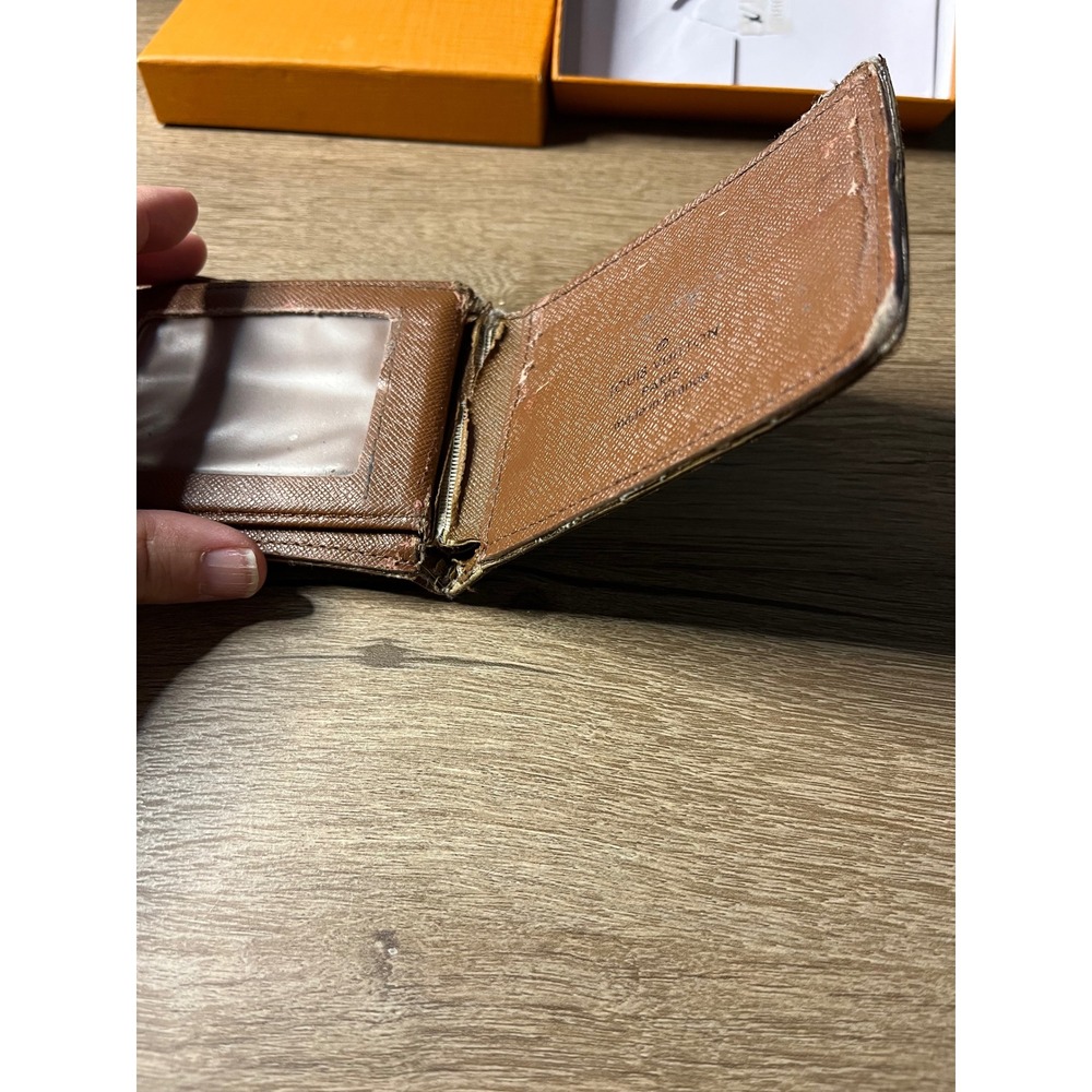 Louis Vuitton Monogram Bifold Wallet Money Clip Made in France - Picture 3 of 13